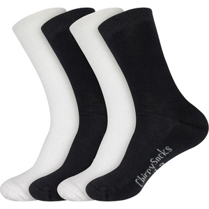 image:imageBambooMN Womens Thin with Thick Comfort Sole Socks Rayon Bamboo Fiber Dress Casual Comfortable Socks 4 Pairs 2 SizesAssortment 99