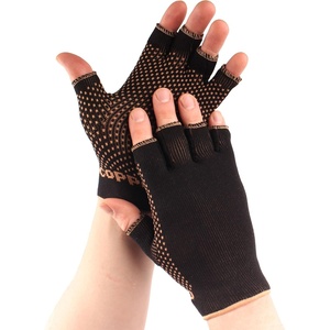 image:imageCopper D 1 Pair Black Copper Rayon from Bamboo Copper Compression Gloves10 Rights  10 Lefts