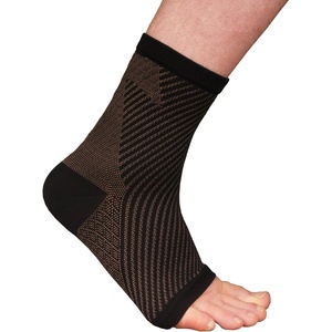 image:imageCopper D 2 Sleeves Dark Rayon from Bamboo Copper Compression Ankle for Relief from Injuries and more or Comfort Support for Every Day Uses Large XLargeDark Copper 2 Sleeves