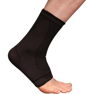 image:imageCopper D Black Bamboo Rayon Compression Ankle Sleeve S M Copper Black 1 PrBlack