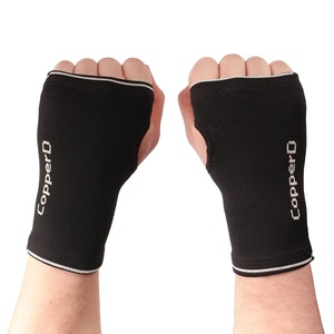 image:imageCopper D Black Grey Bamboo Rayon Compression Wrist Sleeve Brace  Size Small Medium  1 PairBlack Grey