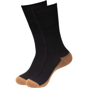 image:imageCopperD 1 Pr Rayon from Bamboo Copper Compression Socks Stocking 1520mmHg to Reduce Swelling Better Blood Flow or Comfort Support for Every Day Uses SMBlack Copper 1 Pr