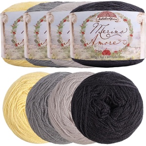 image:imageJubileeYarn Merino Amore Yarn  100gCake Sport Weight Merino Wool  Milano  4 CakesShades of Grey