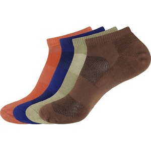 image:imageMens Rayon from Bamboo Fiber Colored Sports Superior Wicking Athletic Ankle Socks  4 Pair Value PackAssortment 98
