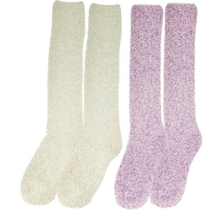 image:imageWomens Fuzzy Feather Soft Cozy Knee High SocksAssortment 2h