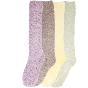 image:imageWomens Fuzzy Feather Soft Cozy Knee High SocksAssortment 4b