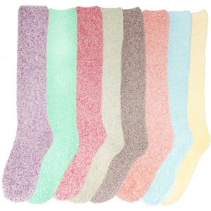 image:imageWomens Fuzzy Feather Soft Cozy Knee High SocksAssortment 8a