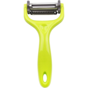 image:imageY Shape 3in1 Serrated Straight Julienne Swiveled MultiBlade Peeler  Green  1 PeelerMultiBlade Peeler  Green