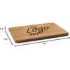 image:imageBambooMN Custom Laser Engraved Personalized Bamboo Wooden Company Logo Promotional Marketing Business Bulk Cutting Boards  11 x 11 x 075 Grooved  1 Piece2