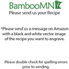image:imageBambooMN Custom Recipe Engraved Bamboo Cutting Board  HandWritten Family Recipe Wedding Gift  11 x 11 x 07511L x 11W