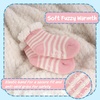 image:imageBambooMN Infants Toddler Soft Warm Plush Cozy Fuzzy Cartoon Animal Slippers Booties Socks ShoesAssortment A02