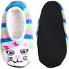 image:imageBambooMN KidYouth Warm Microfiber Travel Animal Cozy Fuzzy Slippers NonSlip Lined SocksShoes 3 Pairs98 Assortment
