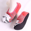 image:imageBambooMN KidYouth Warm Microfiber Travel Animal Cozy Fuzzy Slippers NonSlip Lined SocksShoes 3 Pairs99 Assortment