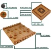 image:imageBambooMN Premium Bamboo Chinese Chess amp Go Reversible Game Board