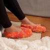 image:imageBambooMN Womens Heart Patterned NonSlip Lined Travel Home Slippers01 Sunset Swirl