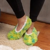 image:imageBambooMN Womens Heart Patterned NonSlip Lined Travel Home Slippers03 Minty Mingle