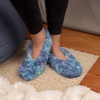 image:imageBambooMN Womens Heart Patterned NonSlip Lined Travel Home Slippers06 Berry Blend