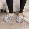 image:imageBambooMN Womens Heart Patterned NonSlip Lined Travel Home Slippers11 Silvery Grey
