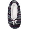 image:imageBambooMN Womens Heart Patterned NonSlip Lined Travel Home SlippersBlack Stripes