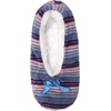 image:imageBambooMN Womens Heart Patterned NonSlip Lined Travel Home SlippersBlue Stripes