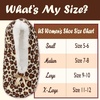 image:imageBambooMN Womens Heart Patterned NonSlip Lined Travel Home SlippersLight Cheetah Print
