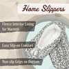 image:imageBambooMN Womens Heart Patterned NonSlip Lined Travel Home SlippersLight Cheetah Print