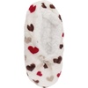 image:imageBambooMN Womens Heart Patterned NonSlip Lined Travel Home SlippersWhite Hearts