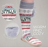 image:imageBambooMN Womens Patterned Knit Gripper Boot Slippers with TasselChill Penguin