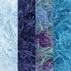 image:imageJubileeYarn Feather Whimsy Eyelash Yarn  50gSkein Fine Polyester Fur  Shades of Blue  4 SkeinsShades of Blue
