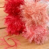 image:imageJubileeYarn Feather Whimsy Eyelash Yarn  50gSkein Fine Polyester Fur  Shades of Blue  4 SkeinsShades of Red