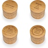image:imageBambooMN Engraved Round Bamboo Coasters  Simple Phrases  Assortment B  4 UnitsAssortment a