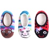 image:imageBambooMN KidYouth Warm Microfiber Travel Animal Cozy Fuzzy Slippers NonSlip Lined SocksShoes 3 Pairs98 Assortment