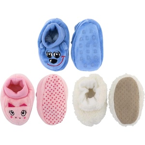 image:imageBambooMN Infants Toddler Soft Warm Plush Cozy Fuzzy Cartoon Animal Slippers Booties Socks ShoesAssortment 02