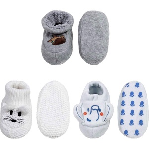 image:imageBambooMN Infants Toddler Soft Warm Plush Cozy Fuzzy Cartoon Animal Slippers Booties Socks ShoesAssortment 07