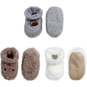 image:imageBambooMN Infants Toddler Soft Warm Plush Cozy Fuzzy Cartoon Animal Slippers Booties Socks ShoesAssortment 08