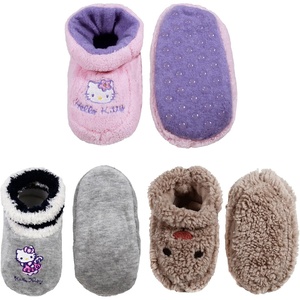 image:imageBambooMN Infants Toddler Soft Warm Plush Cozy Fuzzy Cartoon Animal Slippers Booties Socks ShoesAssortment 15