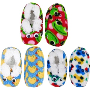 image:imageBambooMN Infants Toddler Soft Warm Plush Cozy Fuzzy Cartoon Animal Slippers Booties Socks ShoesAssortment 22