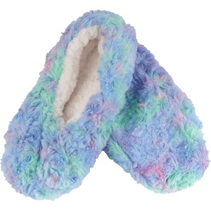 image:imageBambooMN Womens Heart Patterned NonSlip Lined Travel Home Slippers07 Caribbean Waves