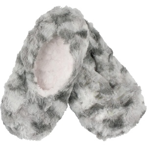 image:imageBambooMN Womens Heart Patterned NonSlip Lined Travel Home Slippers11 Silvery Grey