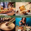 image:imageBambooMN 39 Mini Bamboo Disposable Tongs  Toast Tongs  2000 Pieces20 pcs