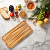 image:imageBambooMN Organic Bamboo Serving Tray Vanity Appetizers Snacks Desserts Charcuterie Boards Rounded Edges 17x13x075  1 Tray11 X 55 X 06 Tiger Stripe
