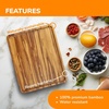 image:imageBambooMN Organic Bamboo Serving Tray Vanity Appetizers Snacks Desserts Charcuterie Boards Rounded Edges 17x13x075  1 Tray11 X 89 X 06 Tiger Stripe