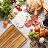 image:imageBambooMN Organic Bamboo Serving Tray Vanity Appetizers Snacks Desserts Charcuterie Boards Rounded Edges 17x13x075  1 Tray11 X 89 X 06 Tiger Stripe