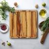 image:imageBambooMN Organic Bamboo Serving Tray Vanity Appetizers Snacks Desserts Charcuterie Boards Rounded Edges 17x13x075  1 Tray11 X 89 X 06 Tiger Stripe