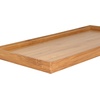 image:imageBambooMN Organic Bamboo Serving Tray Vanity Appetizers Snacks Desserts Charcuterie Boards Rounded Edges 17x13x075  1 Tray11x55x06