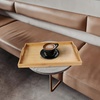 image:imageBambooMN Organic Bamboo Serving Tray Vanity Appetizers Snacks Desserts Charcuterie Boards Rounded Edges 17x13x075  1 Tray17 X 125 X 2 With Handle
