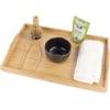 image:imageBambooMN Organic Bamboo Serving Tray Vanity Appetizers Snacks Desserts Charcuterie Boards Rounded Edges 17x13x075  1 Tray17 X 125 X 2 With Handle