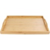 image:imageBambooMN Organic Bamboo Serving Tray Vanity Appetizers Snacks Desserts Charcuterie Boards Rounded Edges 17x13x075  1 Tray17 X 125 X 2 With Handle