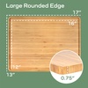 image:imageBambooMN Organic Bamboo Serving Tray Vanity Appetizers Snacks Desserts Charcuterie Boards Rounded Edges 17x13x075  1 Tray17x13x075  Rounded Edges