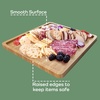 image:imageBambooMN Organic Bamboo Serving Tray Vanity Appetizers Snacks Desserts Charcuterie Boards Rounded Edges 17x13x075  1 Tray17x13x075  Rounded Edges